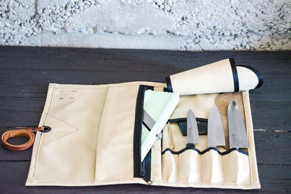 Mini Knife Roll - Bone - Valentich Goods