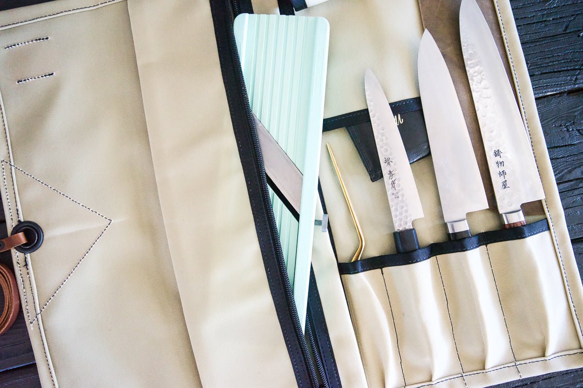 Mini Knife Roll - Bone - Valentich Goods