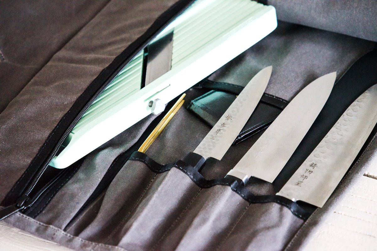 Mini Knife Roll - Charcoal - Valentich Goods