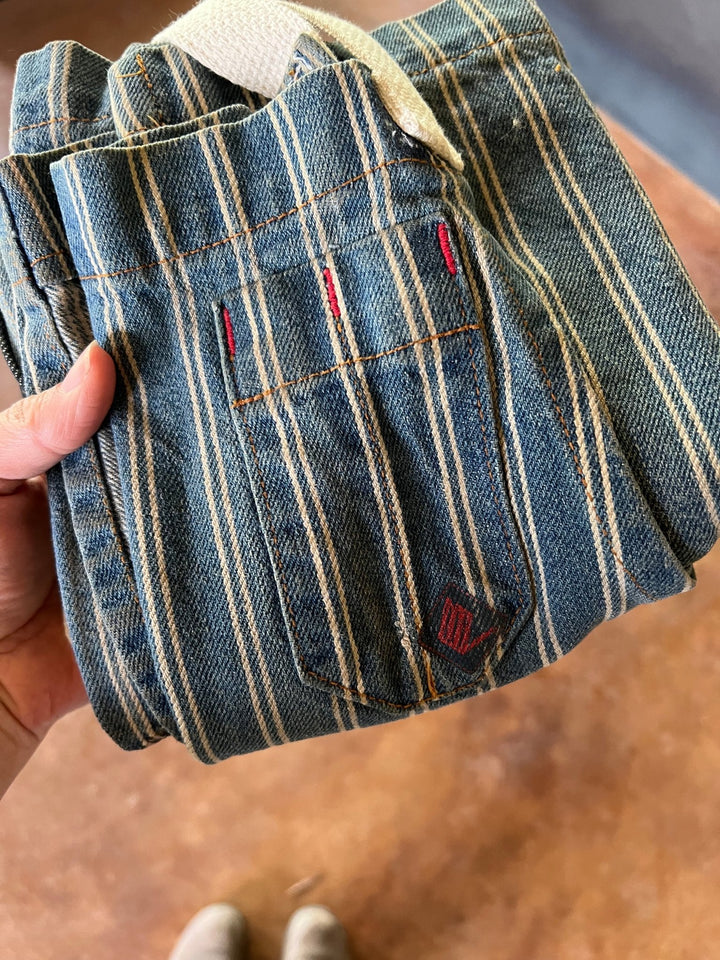 OG Chef Apron - Indigo Double Striped - Valentich Goods