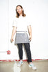 Shorty Server Apron - Indigo + Cream Striped - Valentich Goods