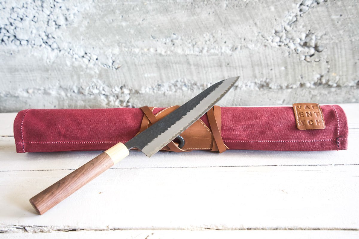 Waxed Canvas Knife Roll 